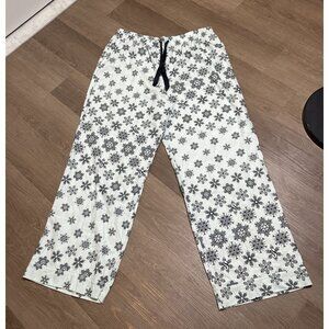 Victoria's Secret Snowflake‎ Print Pajama Pant XL - Cozy - Comfort - Loungewear